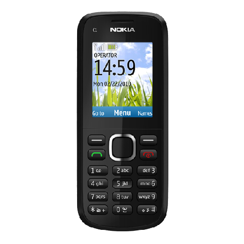 Nokia C1-02 schwarz