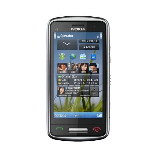 Nokia C6-01 silber grau