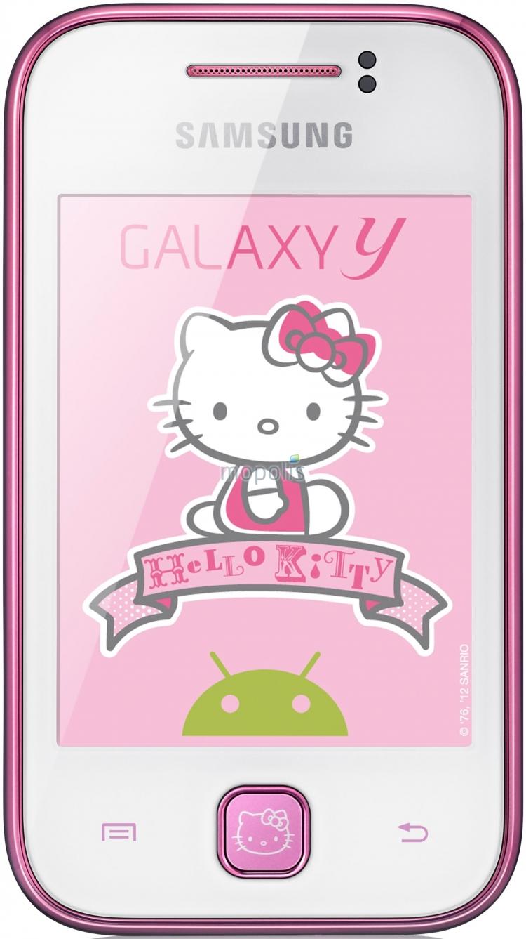 _Galaxy Y S5360 pure white Hello Kitty